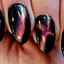 Harmony Nails & Spa - The cats eye polish done by Jay