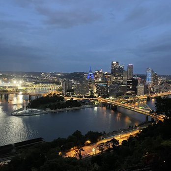 Duquesne Incline - 7:45 pm in September - Landmarks & Historical Buildings Near Me - Pittsburgh, Pennsylvania