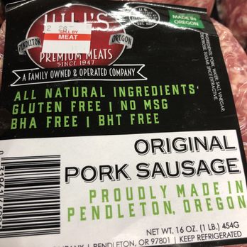 Hill Meat - a package of pork sausage - Meat Shops Near Me - Pendleton, Oregon