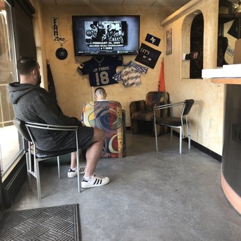 The Rocky Mountain Barbershop - Cool waiting area - Barbers Near Me - Monument, Colorado