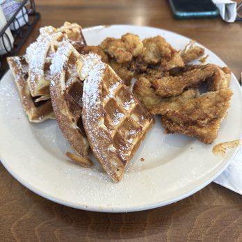 Cafe Ez - This was the Nashville chicken and Waffles - Breakfast & Brunch Near Me - Elkridge, Maryland Cafe Ez - This was the Nashville chicken and Waffles - Breakfast & Brunch Near Me - Elkridge, Maryland