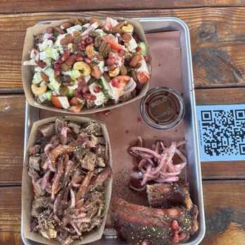KG BBQ - Egyptian Cowboy, Brisket Rice Bowl, pork rib - Egyptian Near Me - Austin, Texas