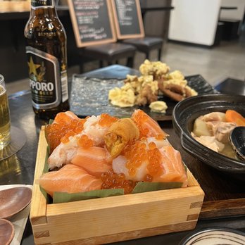 Shigotonin - Salmon and Ikura Bowl Hokkaido miso soup Sapporo Jindori karage - Japanese Near Me - Las Vegas, Nevada Shigotonin - Salmon and Ikura Bowl Hokkaido miso soup Sapporo Jindori karage - Japanese Near Me - Las Vegas, Nevada