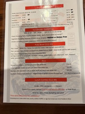 Menu photo 2 I Noodle Ramen & Dumpling Ponte Vedra Beach, FL