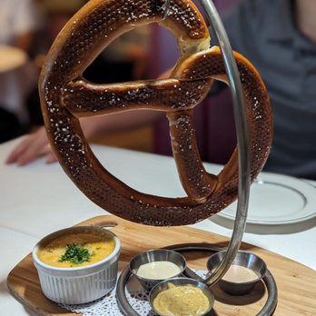 Kurt's Euro Bistro - Pretzel with beer sauce - Modern European Near Me - Duluth, Georgia