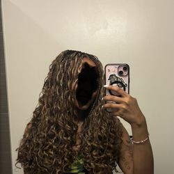 Freshly done smedium boho knotless (using human hair)