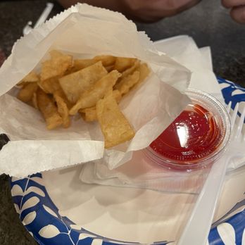 China Gourmet - Complimentary Wonton Strips with Sweet and Sour Sauce - Chinese Near Me - Las Vegas, Nevada