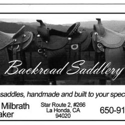 Backroad Saddlery - Should say Master maker.