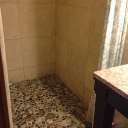 Work done. Includes two shelves installed into shower side (not shown in picture), depth extension of the shower and new sink. Work done. Includes two shelves installed into shower side (not shown in picture), depth extension of the shower and new sink.