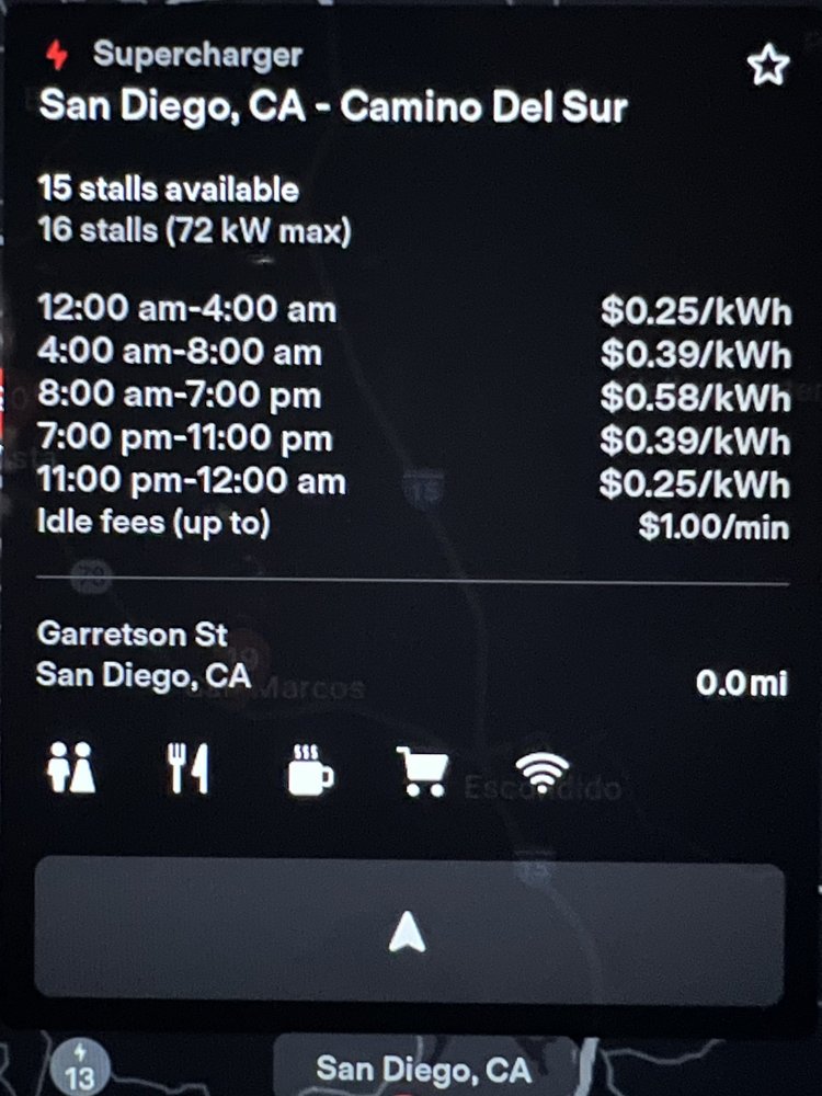 TESLA SUPERCHARGER SAN DIEGO Updated May 2024 17170 Camino Del