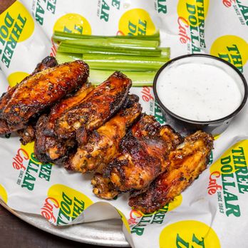 Three Dollar Cafe - Baked Wings - Sports Bars Near Me - Kennesaw, Georgia Three Dollar Cafe - Baked Wings - Sports Bars Near Me - Kennesaw, Georgia