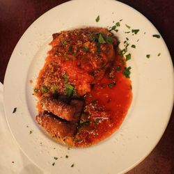 Amato's Ristorante & Pizzeria - Spicy chicken with potato croquettes