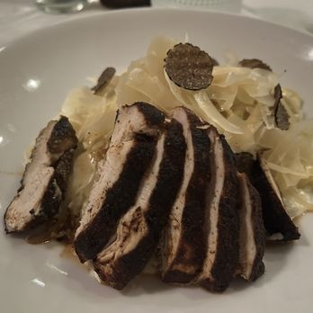Lemon & Thyme - Truffle Tagliatelle w/ blackened chicken - New American Near Me - Costa Mesa, California Lemon & Thyme - Truffle Tagliatelle w/ blackened chicken - New American Near Me - Costa Mesa, California