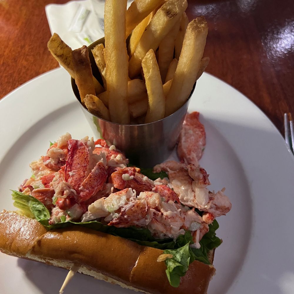 Clancy's Restaurant - lobster roll and French fries - Seafood Near Me - Dennis Port, Massachusetts