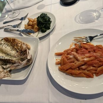 Cesare Ristorante - Branzino fish and Maito pasta - Italian Near Me - Los Angeles, California