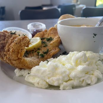 Greystone Local Eatery - Fried Fish, Egg Whites, Cheese Grits - Southern Near Me - Fayetteville, Georgia Greystone Local Eatery - Fried Fish, Egg Whites, Cheese Grits - Southern Near Me - Fayetteville, Georgia