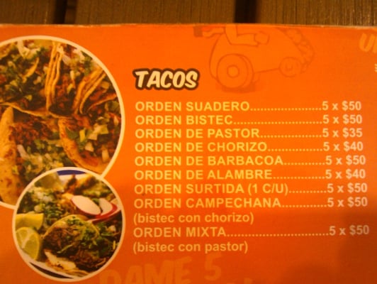 Menu photo 2 PA' Taquear Guanajuato, GUA
