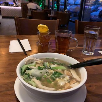 Pho Saigon House - Veggie pho, veggies, broth, egg, tofu, and chicken. - Vietnamese Near Me - Tacoma, Washington
