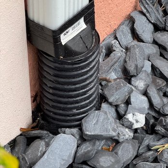 Smilin' Curbs - Buried downspout - Landscaping Near Me - Melbourne, Florida
