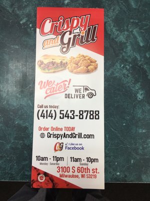 Menu photo 4 Crispy and Grill Milwaukee, WI