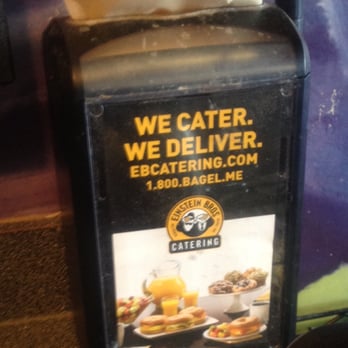 Einstein Bros. Bagels - The Einstein Bros Bagels in Orem, UT was filthy. Look at the napkin dispenser. - Bagels Near Me - Orem, Utah