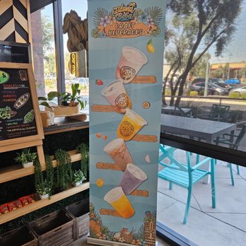 Island Boba - Interior menu - Bubble Tea Near Me - Chandler, Arizona