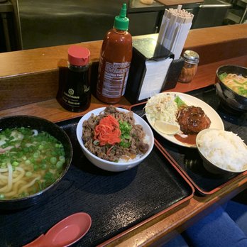 Udon St Marks - Udon and Yakiniku set. Udon and Hamburg set. - Japanese Near Me - New York, New York