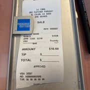 Photo of La China Restaurant - El Cajon, CA, United States. The bill. Not bad for a quick tasty lunch!