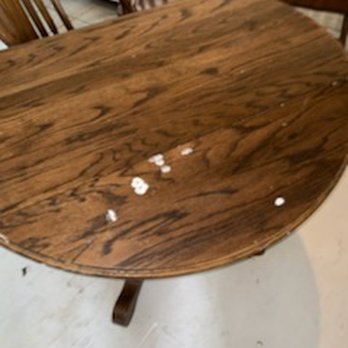 ServiceMaster Restoration Services - Sealant all over my table - Damage Restoration Near Me - Lisle, Illinois