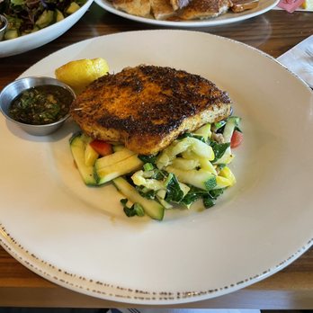 Bluewater Grill - Temecula - Blackened Swordfish over veggies - Seafood Near Me - Temecula, California Bluewater Grill - Temecula - Blackened Swordfish over veggies - Seafood Near Me - Temecula, California
