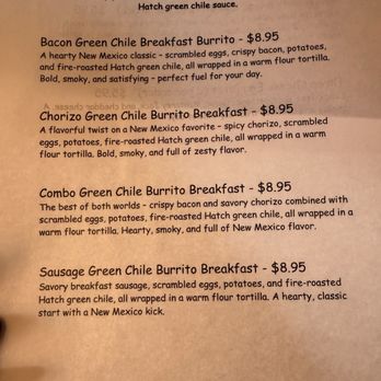 Homestead Cafe - Breakfast burrito menu - Coffee & Tea Near Me - Albuquerque, New Mexico