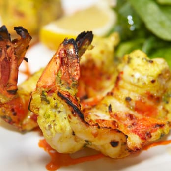 Saffron - Austin - Saffron Jinga Angare (Jumbo shrimps marinated in cream and delicate Indian spices). - Indian Near Me - Austin, Texas