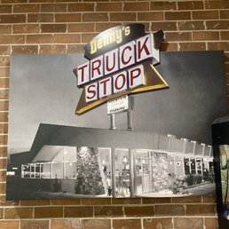 the exterior of a truck stop