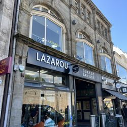 Lazarou Barbers Cardiff Castle - Exterior of Lazarou barbers duke street castle