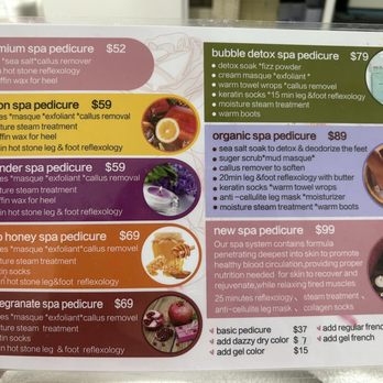 New Nails Spa - Pedicure menu - tbh basic pedicure ($37) is good enough - Nail Salons Near Me - Framingham, Massachusetts New Nails Spa - Pedicure menu - tbh basic pedicure ($37) is good enough - Nail Salons Near Me - Framingham, Massachusetts