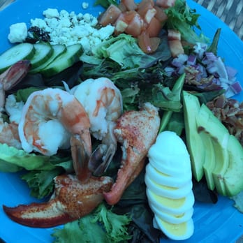 Matthew's Seafood House - Seafood Cobb salad (sub: blue cheese dressing) - Seafood Near Me - Ocean Beach, New York Matthew's Seafood House - Seafood Cobb salad (sub: blue cheese dressing) - Seafood Near Me - Ocean Beach, New York
