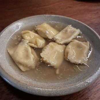 Squable - DUMPLINGS, ricotta, stewing hen broth - Modern European Near Me - Houston, Texas