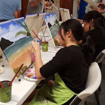 Yaymaker - My friends in serious paint mode - Art Classes Near Me Yaymaker - My friends in serious paint mode - Art Classes Near Me