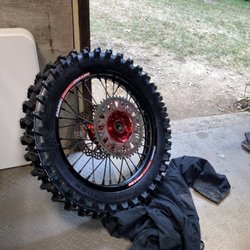 Austin’s Mobile Repairs - Mousse bib mounted on a 18" Rim with a sand tire