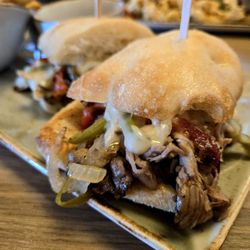 Fairway Cafe - Shaved prime rib philly (close-up)