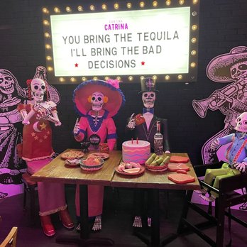 Cantina Catrina - Miami - Skeleton family inside - Mexican Near Me - Miami, Florida