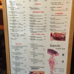 Daiichi Sushi - Menyn