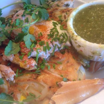 Cafe Pasqual's - Smoked trout hash - salty fish paired well with everything else - Vegetarian Near Me - Santa Fe, New Mexico