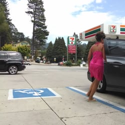 7-Eleven - Sign of gas prices as of July 5. 2014