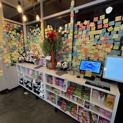 Taichi Bubble Tea - Ordering kiosks and sticky note wall