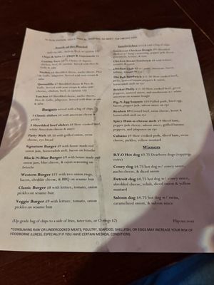 Menu photo 1 Ye Olde Saloon Royal Oak, MI