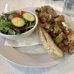 Veggie Philly cheesesteak