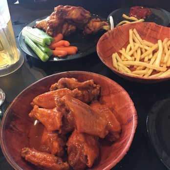 Duff's Famous Wings - Fries, medium hot wing and medium mild wings. - Chicken Wings Near Me - Niagara Falls, New York Duff's Famous Wings - Fries, medium hot wing and medium mild wings. - Chicken Wings Near Me - Niagara Falls, New York