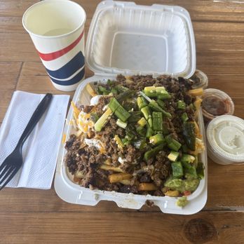 Burger Mania - Asada fries extra crispy chopped Jalapeno and a side of ranch - Burgers Near Me - San Bernardino, California Burger Mania - Asada fries extra crispy chopped Jalapeno and a side of ranch - Burgers Near Me - San Bernardino, California