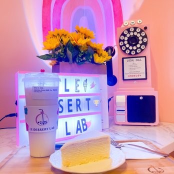 Le Dessert Lab - Jasmine milk tea and salted egg yolk crepe cake - Desserts Near Me - Richmond, California Le Dessert Lab - Jasmine milk tea and salted egg yolk crepe cake - Desserts Near Me - Richmond, California